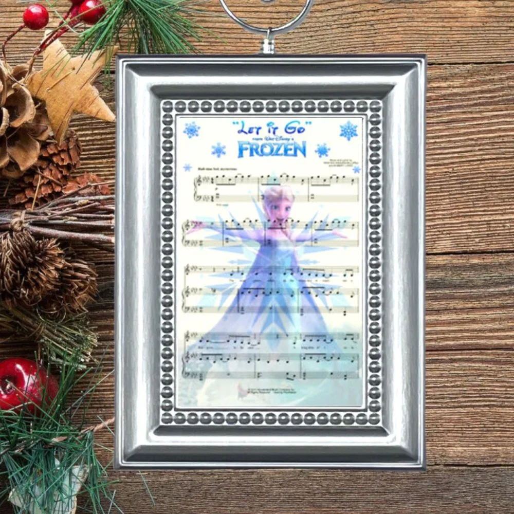 Frozen Let‎ It Go Sheet Music Christmas Tree Ornament